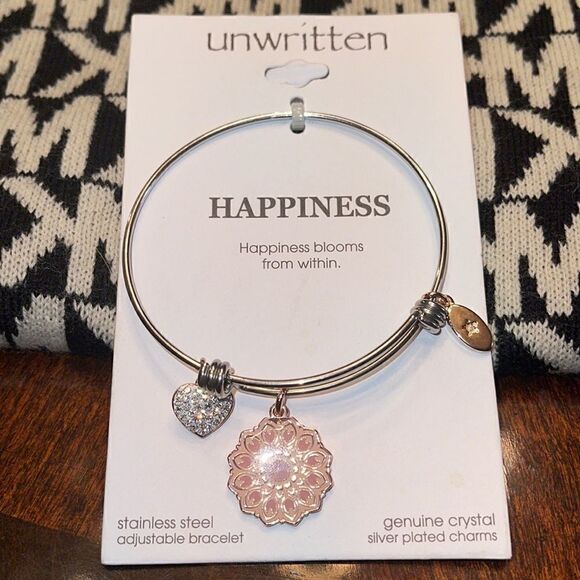 Unwritten Happiness Bangle Bracelet. - Picture 1 of 13
